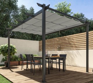 Pérgola de aluminio exterior Naterial Omega