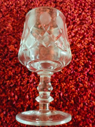 Calici in cristallo molato vintage - Set 18 pezzi