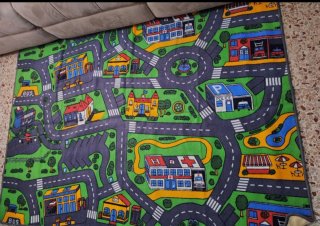 Alfombra infantil de tela para juegos