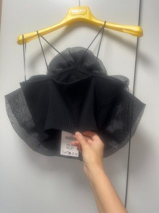 Top Zara Negro Talla M