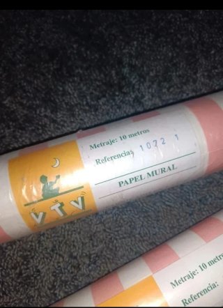 3 Rollos Papel Pintado VTV con diseño de raya