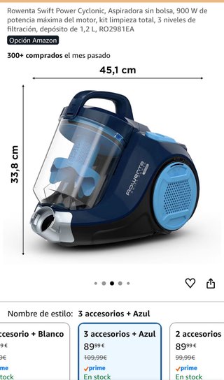 Aspirador Rowenta Cyclonic sin bolsa