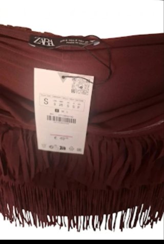 Vestito lungo Zara rosso