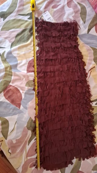 Vestito lungo Zara rosso