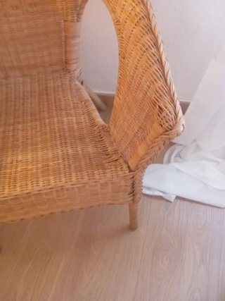 Sillón de mimbre