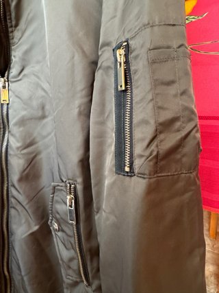 Bomber Zara Verde Kaki Talla M Unisex