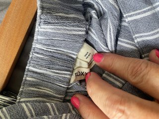 Vestido Peto Roxy Rayas Azul Blanco