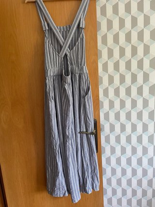 Vestido Peto Roxy Rayas Azul Blanco
