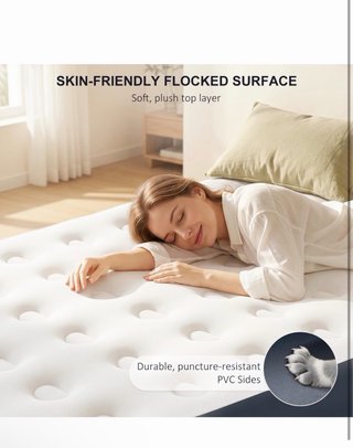 Colchón Hinchable Individual Nalone con Inflador