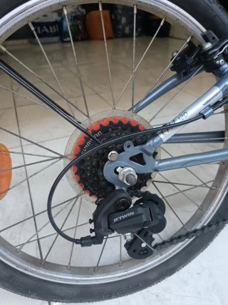 Bici Plegable 20 6V Gris B'TWIN
