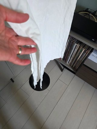 Abito Zara effetto stropicciato bianco