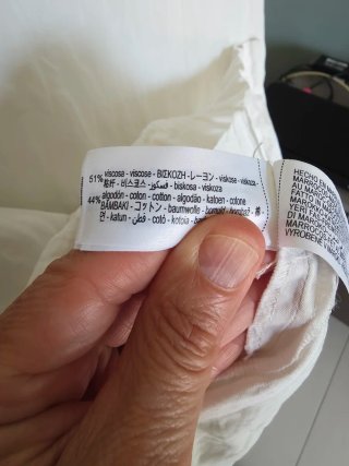 Abito Zara effetto stropicciato bianco