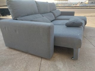 Sofá Chaise Longue Gris