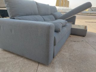 Sofá Chaise Longue Gris