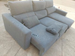 Sofá Chaise Longue Gris