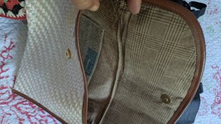 Lotto borse vintage grigio e multicolor