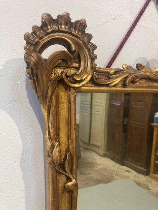 Espejo antiguo madera dorado