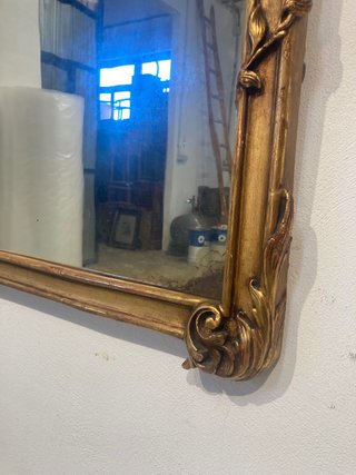 Espejo antiguo madera dorado