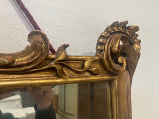 Espejo antiguo madera dorado