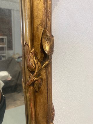 Espejo antiguo madera dorado