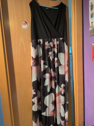 Vestido largo boda/fiesta floral