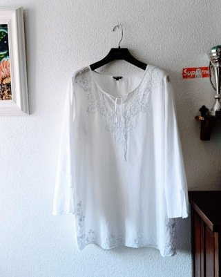 Vestido Ibicenco Bordado Talla XL Nuevo