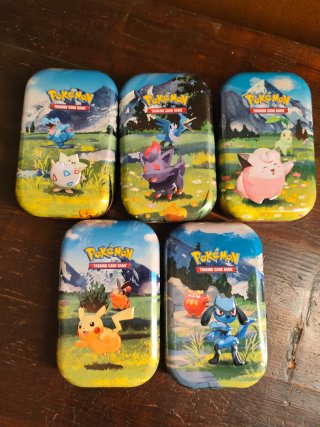 Pokemon Set 5 Mini Tin Vuote