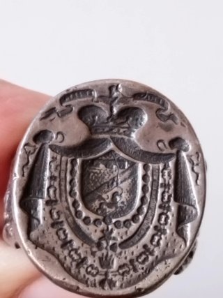 Anello Sigillo Argento Massiccio 925
