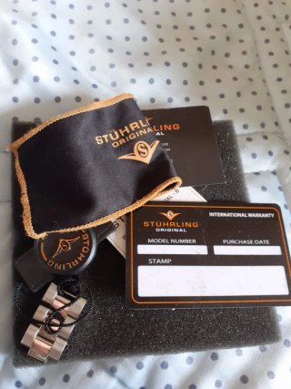 Orologio Stuhrling Faccia Nera Original Automatico