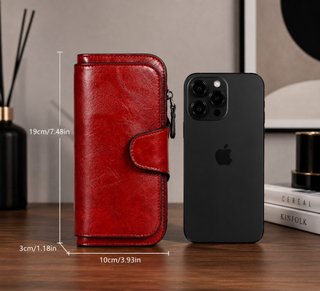 Bolso rojo + monedero rojo