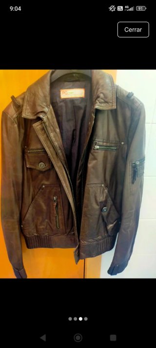 Chaqueta de Piel Purificación García Talla L