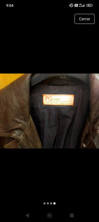 Chaqueta de Piel Purificación García Talla L