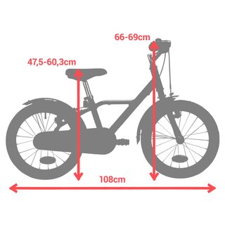 Bicicleta niños 16 pulgadas aluminio Btwin 900 Racing City