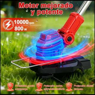 Cortacésped 21V con 2 Baterías