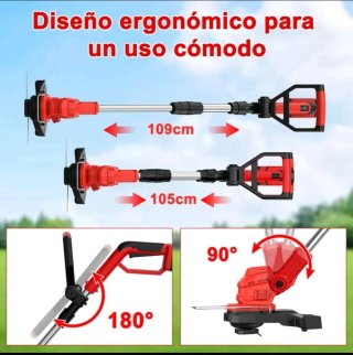Cortacésped 21V con 2 Baterías