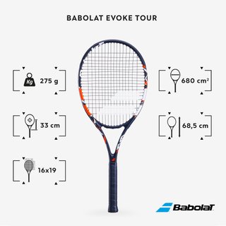 Raqueta de tenis adulto - Babolat Evoke Tour 105