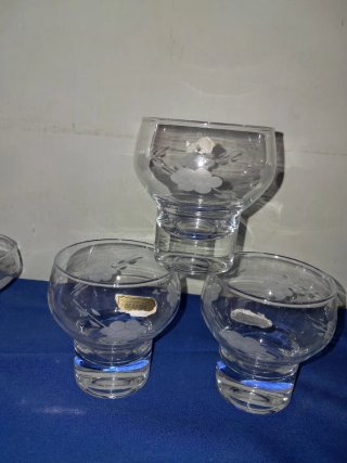Set 10 Bicchieri Mafer Cristallo Decorato