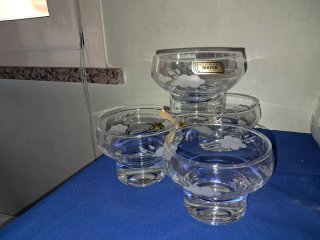 Set 10 Bicchieri Mafer Cristallo Decorato