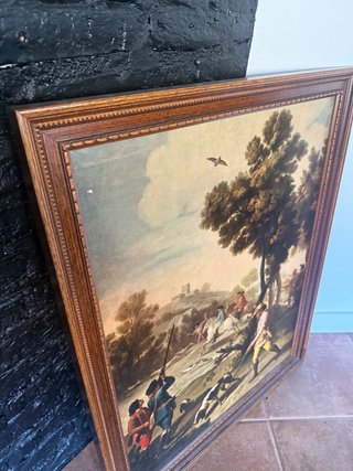 Cuadro de caza antiguo