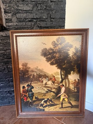 Cuadro de caza antiguo