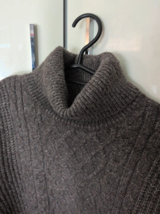 Jersey niño marrón cuello vuelto 12 años