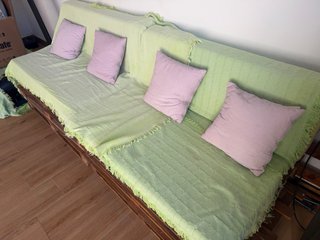 Sofá Palets Artesanal con Cojines