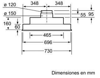 Campana integrable Balay 73cm NUEVA
