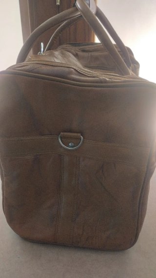 Bolsa de viaje cuero  marrón