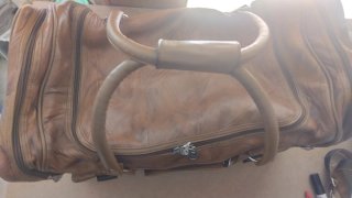 Bolsa de viaje cuero  marrón
