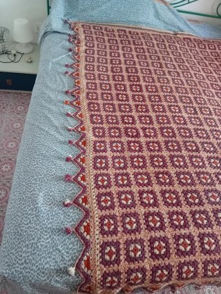 Coperta uncinetto fatta a mano