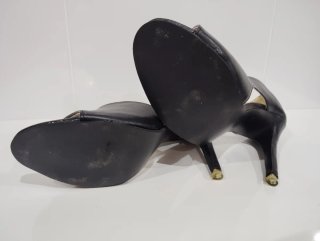 Sandalias tacón negras