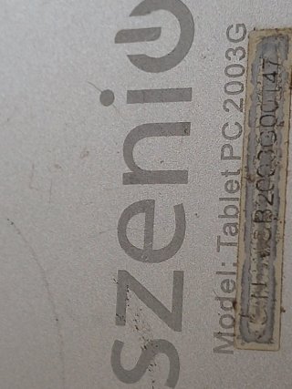 Tablet Szenio PC 2003G para repuesto
