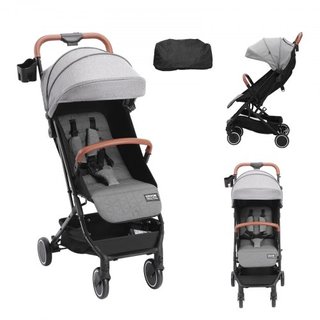 Cochecito de Bebé Estándar, Cochecito para Niños con Respaldo Ajustable de 95°-175° y Reposapiés Ajustable de 0/90° & Plegado con un Solo Clic, Cochecito para Recién Nacidos con Portavasos y Bolsa...