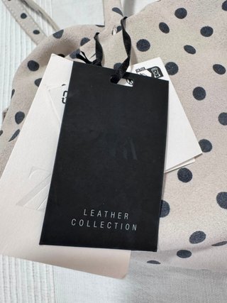 Bolso piel Zara lunares